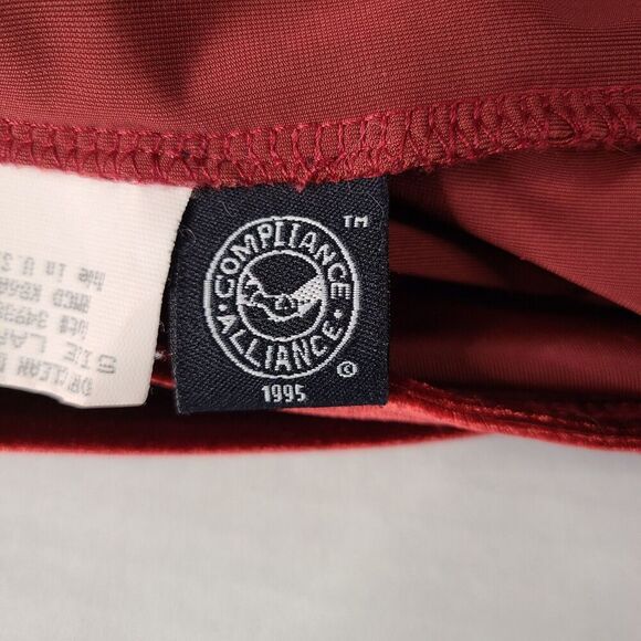 VTG LAUNDRY by Shelli Segal Red Velvet Maxi Dress LG Backless Stretch 3/4 Sleeve - Picture 10 of 12